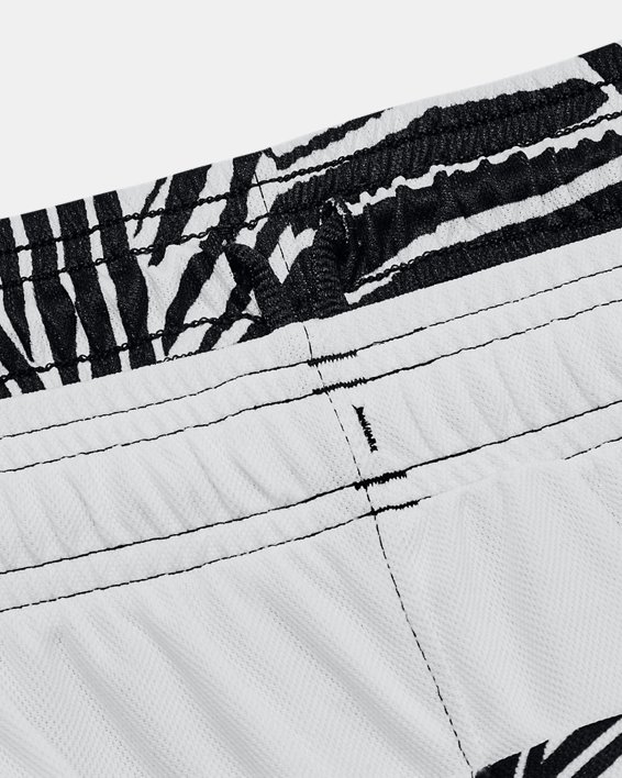 Women's UA Baseline Printed Shorts, Black, pdpMainDesktop image number 4